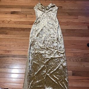 Velvet maxi dress
